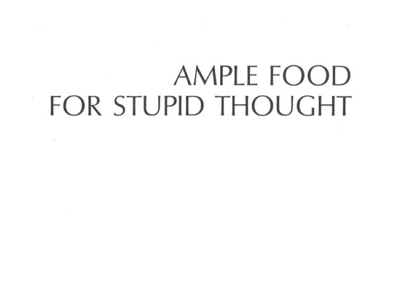 Exhbition Ample Food For Stupid Thought – Stella A. | ART at Berlin