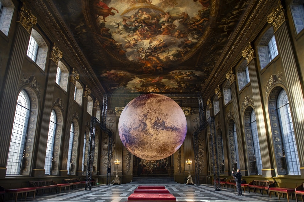 NEWS ++ Luke Jerram Mars Old Royal Naval College Greenwich 23.11.